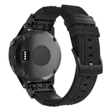 22mm Garmin Watch Strap | Leather/Nylon | 4 Colours Available