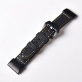 22mm Garmin Watch Strap | Stitched Leather | 2 Colours Available