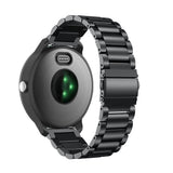 For Garmin Vivoactive 4, Venu 2/3 & Forerunner 255/255M/265 | Black Vintage Steel Strap