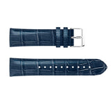 For Garmin Vivoactive 4, Venu 2/3 & Forerunner 255/255M/265 | Blue Smooth Leather Strap