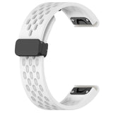 26mm Garmin Watch Strap | Folding Clasp Silicone Sports | 10 Colours Available