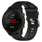 18mm Garmin Watch Strap | Black Grained Silicone