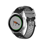 18mm Garmin Watch Strap | Black/Grey Silicone Sports