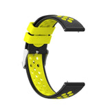 18mm Garmin Watch Strap | Black/Yellow Silicone Sports