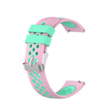 18mm Garmin Watch Strap | Pink/Green Silicone Sports