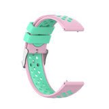 18mm Garmin Watch Strap | Pink/Green Silicone Sports