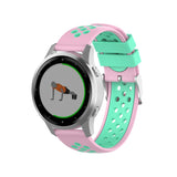 18mm Garmin Watch Strap | Pink/Green Silicone Sports