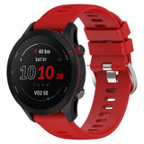 18mm Garmin Watch Strap | Red Grained Silicone