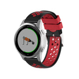 18mm Garmin Watch Strap | Red/Black Silicone Sports