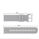20mm Garmin Watch Strap | Grained Silicone | 7 Colours Available