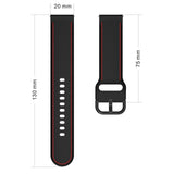 20mm Garmin Watch Strap | Stitched Silicone | 10 Colours Available