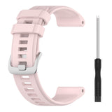 22mm Garmin Watch Strap | Plain Silicone (Silver Buckled) | 10 Colours Available