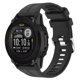 22mm Garmin Watch Strap | Plain Silicone (Silver Buckled) | 10 Colours Available