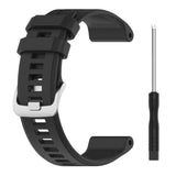 22mm Garmin Watch Strap | Plain Silicone (Silver Buckled) | 10 Colours Available