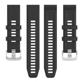 22mm Garmin Watch Strap | Plain Silicone (Silver Buckled) | 10 Colours Available