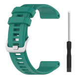22mm Garmin Watch Strap | Plain Silicone (Silver Buckled) | 10 Colours Available