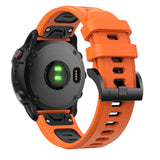22mm Garmin Watch Strap | Silicone (Black Buckled) | 11 Colours Available