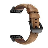 22mm Garmin Watch Strap | Stitched Leather | 2 Colours Available