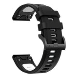 26mm Garmin Watch Strap | Silicone (Black Buckled) | 11 Colours Available