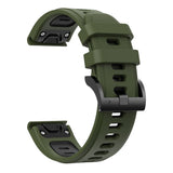 26mm Garmin Watch Strap | Silicone (Black Buckled) | 11 Colours Available