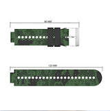 For Forerunner 220/235/620/630/735/735XT | Patterned Silicone Strap | 6 Colours Available