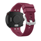 For Garmin Forerunner 45/45 Plus, Forerunner 45S & Swim 2 | Red Wine Silicone Strap