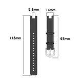 For Garmin Lily | Premium Leather Strap | Black