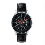 For Garmin Vivoactive 4, Venu 2/3 & Forerunner 255/255M/265 | Black Smooth Leather Strap