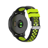 For Garmin Vivoactive 4, Venu 2/3 & Forerunner 255/255M/265 | Silicone Sports Strap | Black/Lime