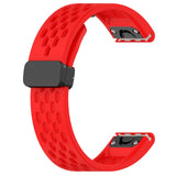 26mm Garmin Watch Strap | Folding Clasp Silicone Sports | 10 Colours Available