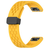 22mm Garmin Watch Strap | Folding Clasp Silicone Sports | 10 Colours Available