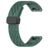 26mm Garmin Watch Strap | Folding Clasp Silicone Sports | 10 Colours Available
